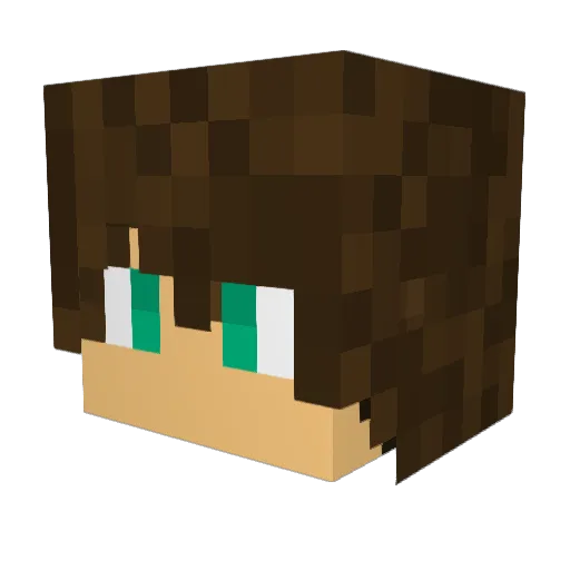 MoonJumper97 Minecraft avatar head, 3D render