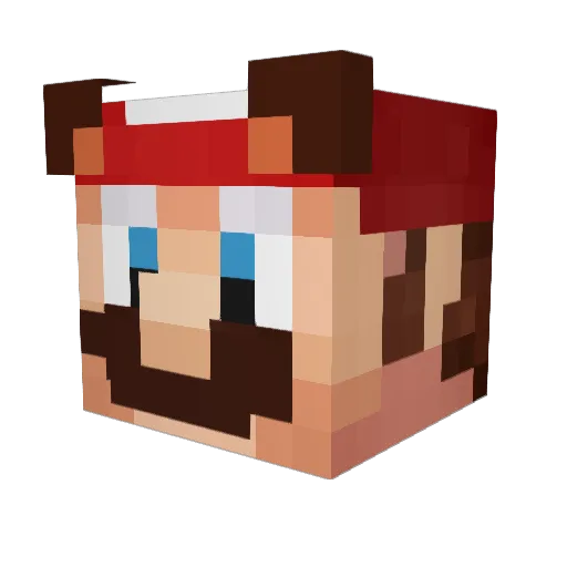 MoonKaini Minecraft avatar head, 3D render