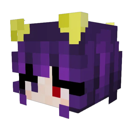 MoonKitty143 Minecraft avatar head, 3D render