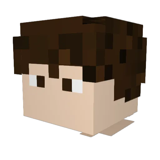 MoonLords Minecraft avatar head, 3D render