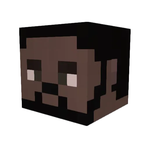 MoonMalc Minecraft avatar head, 3D render
