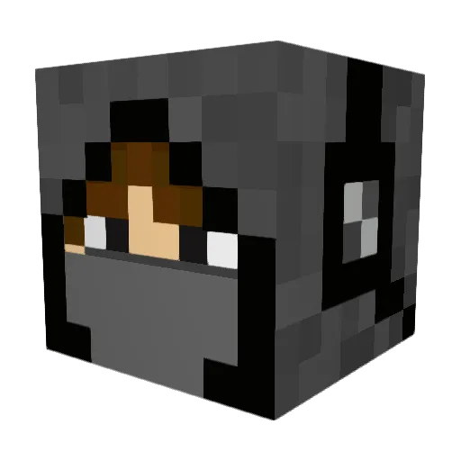 MoonMan62 Minecraft avatar head, 3D render