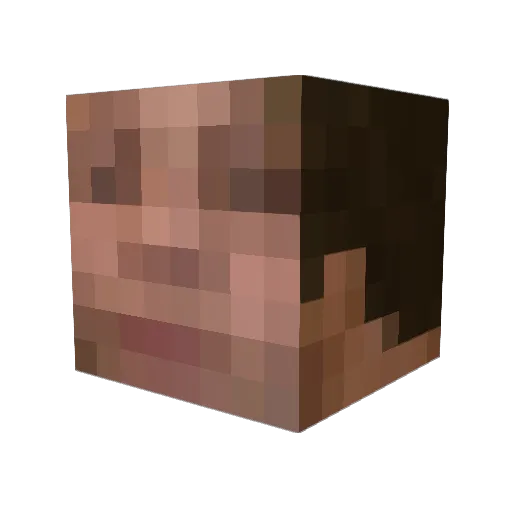 MoonManMafia Minecraft avatar head, 3D render