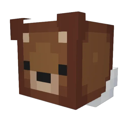 MoonManX Minecraft avatar head, 3D render