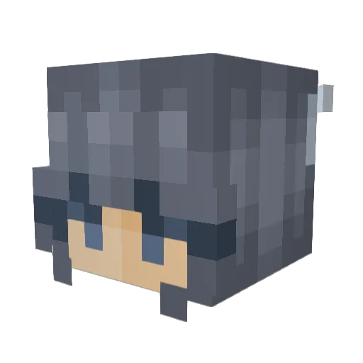 MoonManta_ Minecraft avatar head, 3D render
