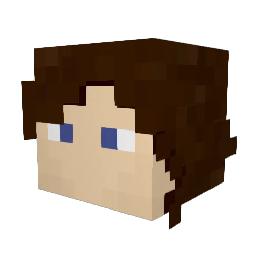 MoonMidnight Minecraft avatar head, 3D render
