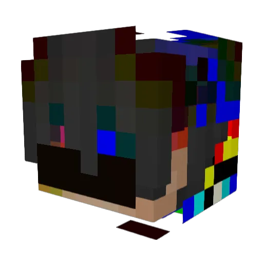 MoonMonster_YT Minecraft avatar head, 3D render