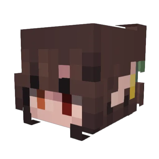 MoonMonstr Minecraft avatar head, 3D render