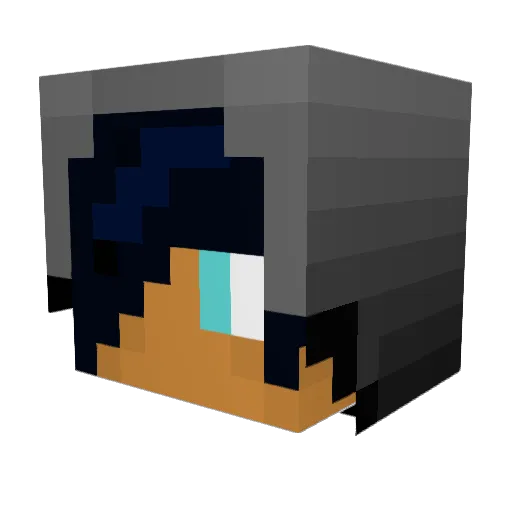 MoonOasis Minecraft avatar head, 3D render