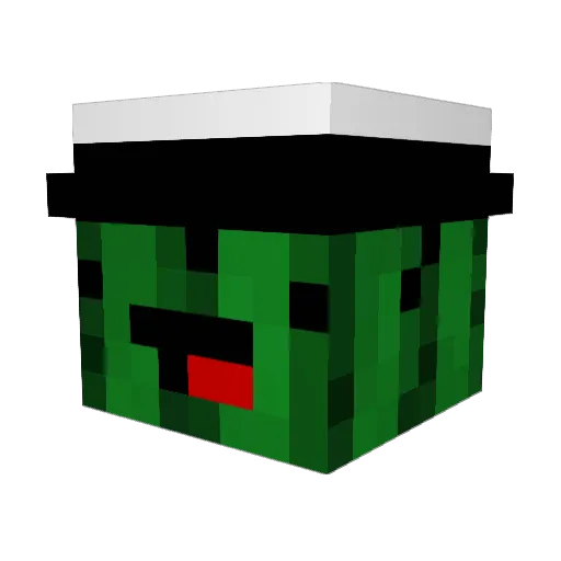 MoonPhxses Minecraft avatar head, 3D render