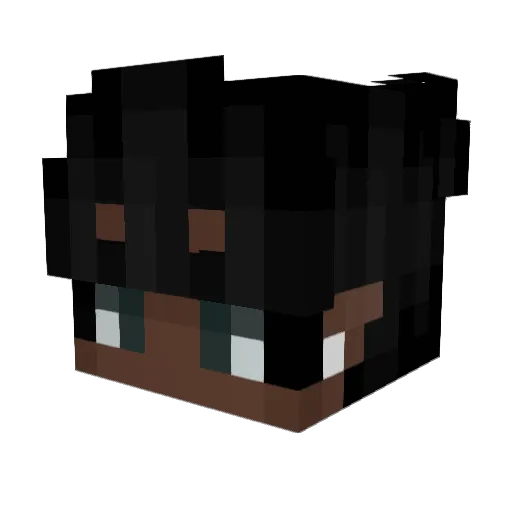 MoonPlan3t Minecraft avatar head, 3D render