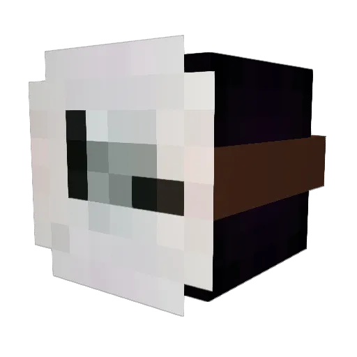 MoonRabbit0720 Minecraft avatar head, 3D render
