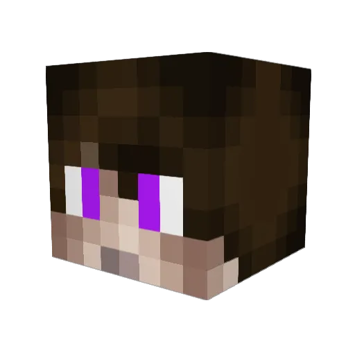 MoonRog1 Minecraft avatar head, 3D render