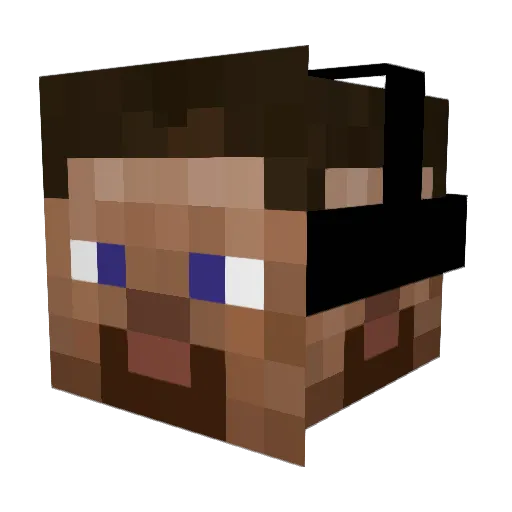 MoonShade48 Minecraft avatar head, 3D render