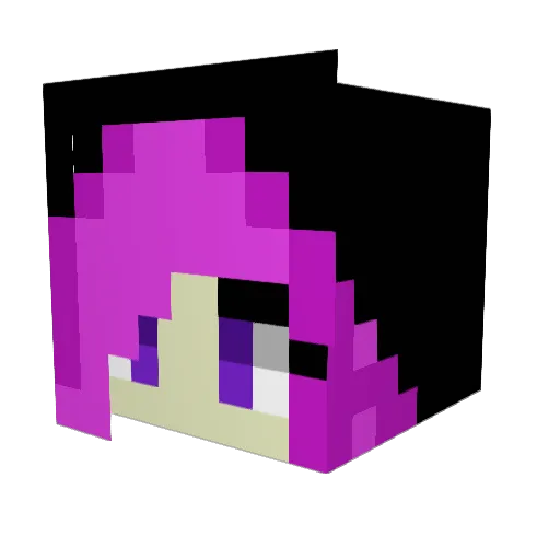 MoonShadow0312 Minecraft avatar head, 3D render