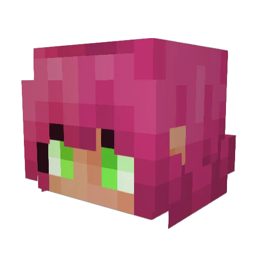 MoonSkeptic Minecraft avatar head, 3D render