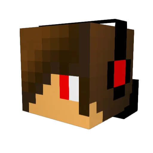 MoonSky11 Minecraft avatar head, 3D render