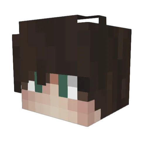 MoonSoD Minecraft avatar head, 3D render