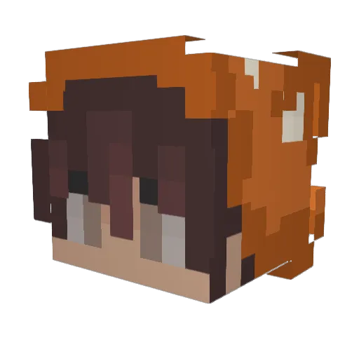 MoonSoacked Minecraft avatar head, 3D render