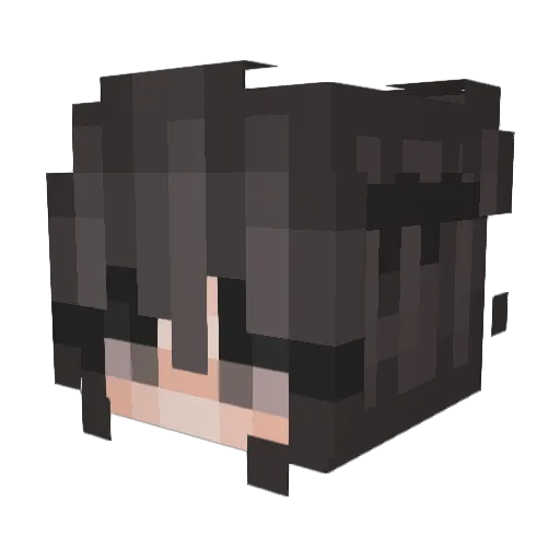 MoonVoids Minecraft avatar head, 3D render