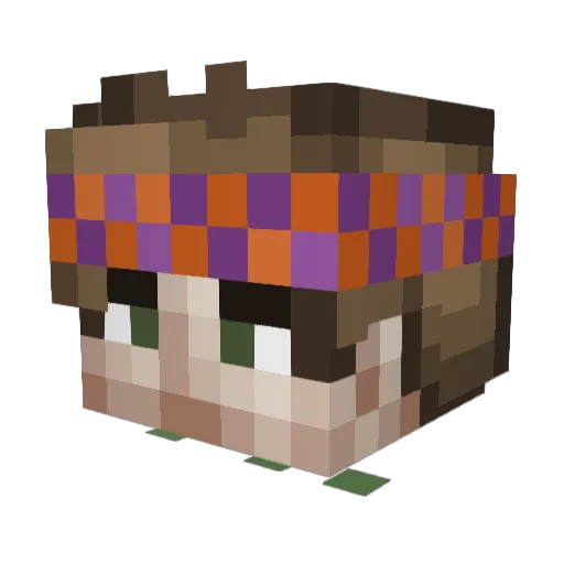 MoonWalker30994 Minecraft avatar head, 3D render