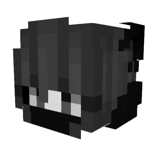 MoonWolf2006 Minecraft avatar head, 3D render