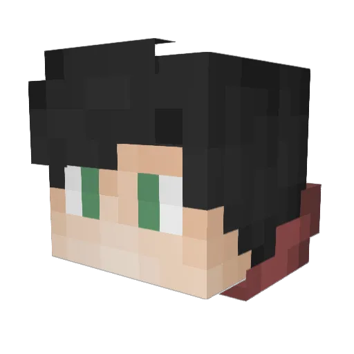 MoonWolf337 Minecraft avatar head, 3D render