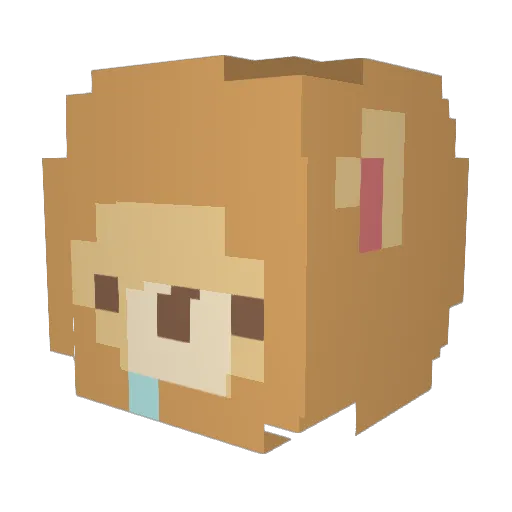 Moon_110 Minecraft avatar head, 3D render