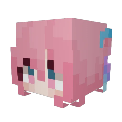 Moon_BCW Minecraft avatar head, 3D render