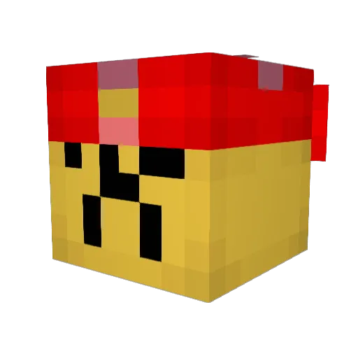 Moon_D4y Minecraft avatar head, 3D render