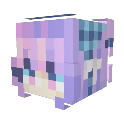 Moon_Euphory Minecraft avatar head, 3D render