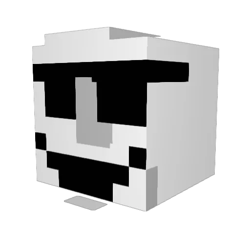 Moon_Man14 Minecraft avatar head, 3D render
