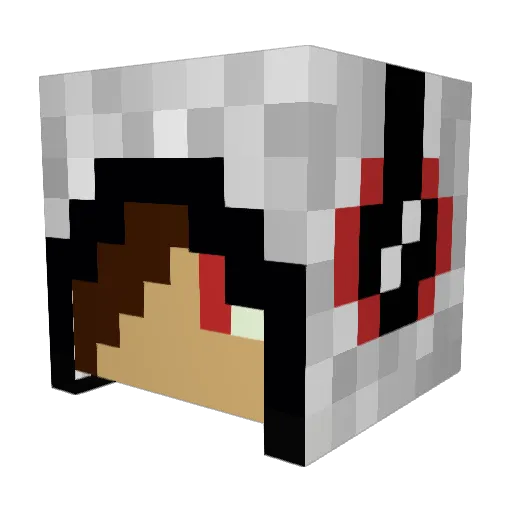 Moon_PX Minecraft avatar head, 3D render