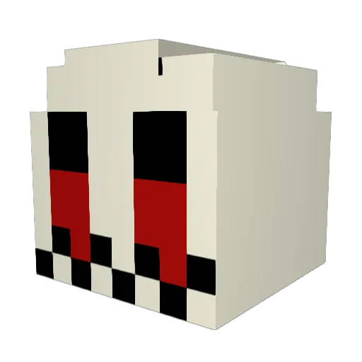 Moon__13 Minecraft avatar head, 3D render