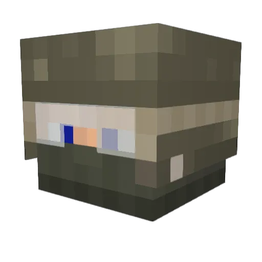 Moon_dark Minecraft avatar head, 3D render