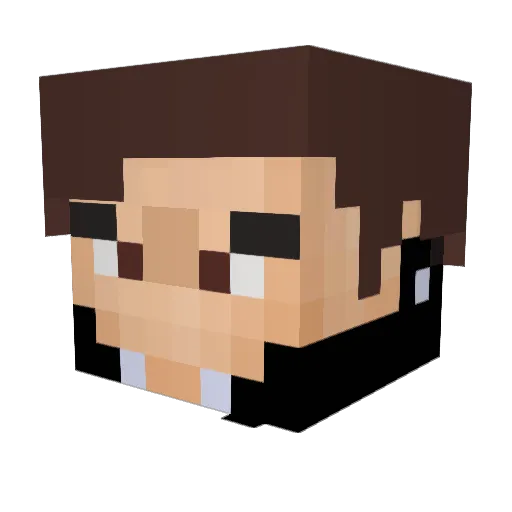 Moon_x0 Minecraft avatar head, 3D render