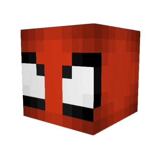 Moonaw Minecraft avatar head, 3D render
