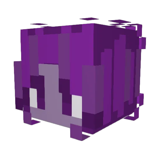 Moonbuds Minecraft avatar head, 3D render