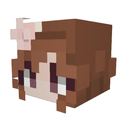 Mooncake2021 Minecraft avatar head, 3D render