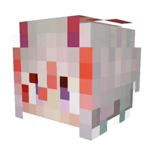MooncanG Minecraft avatar head, 3D render