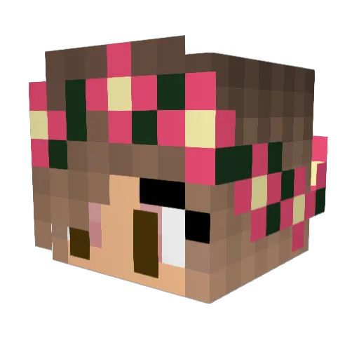 Moondance303 Minecraft avatar head, 3D render