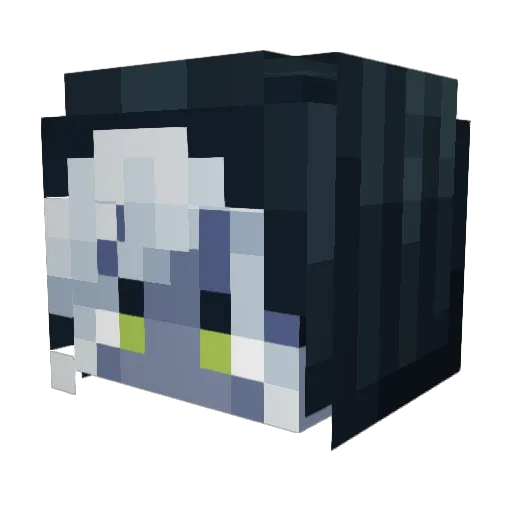 Moondeer3 Minecraft avatar head, 3D render