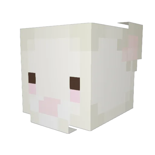 Moondol_Tea Minecraft avatar head, 3D render