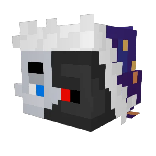 Moondrop2009 Minecraft avatar head, 3D render