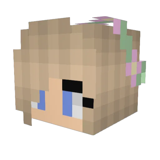 Moonend79 Minecraft avatar head, 3D render