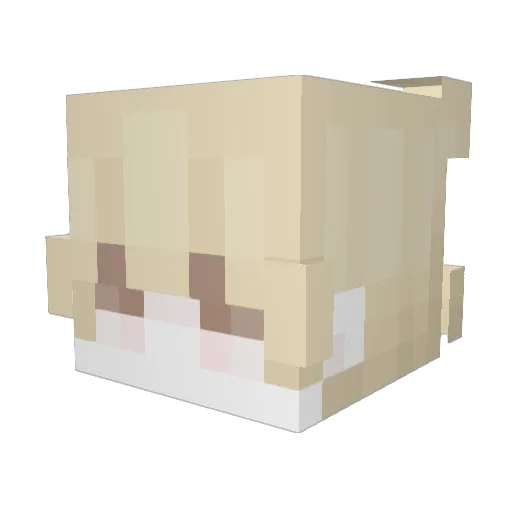 Mooner_Alter Minecraft avatar head, 3D render