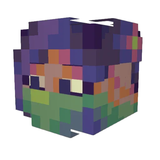 Moonfairies1013 Minecraft avatar head, 3D render