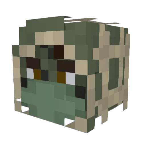 Moonfiels Minecraft avatar head, 3D render
