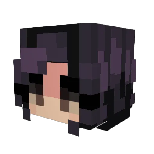 Moonflower98 Minecraft avatar head, 3D render