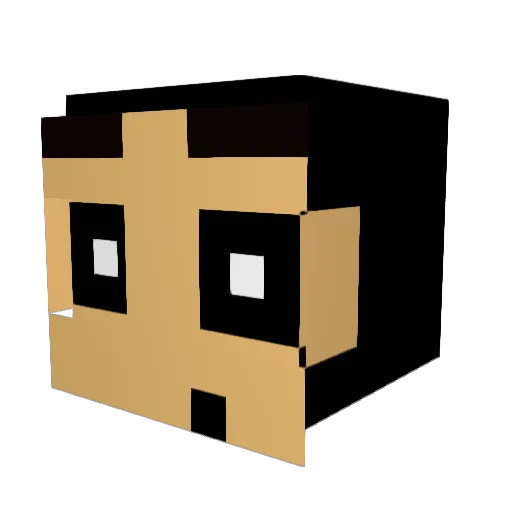 Moonie1008 Minecraft avatar head, 3D render